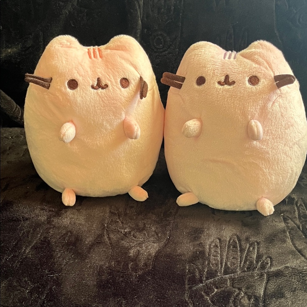 SOLD Pusheen Pink and Purple Plush Cat Bundle